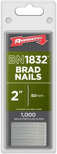 Samengevoegde bevestigingsmiddelen | Arrow Fastener Bn1832 Echte 2-Inch Brad Spijkers Met Stalen T-Kop, 1-Pack Bevestigingsmiddelen Samengevoegde bevestigingsmiddelen