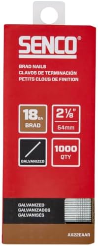 Samengevoegde bevestigingsmiddelen | Ax22Eaar 2-1/8″ 18 Gauge Brad Nagels, Gegalvaniseerde Afwerking 1.000 Stuks Verpakking Bevestigingsmiddelen Samengevoegde bevestigingsmiddelen