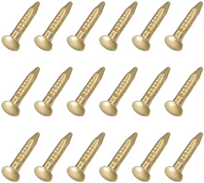 Samengevoegde bevestigingsmiddelen | Kleine Spijkers (1.2X8Mm) 50Stuks, Messing Mini Hardware Spijkers – Voor Huishoudelijk Houtbewerking, Messing Kleur Bevestigingsmiddelen Samengevoegde bevestigingsmiddelen