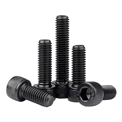 Schroeven | 25 Stuks Hex Socket Head Cap Schrauben Bouten M8 X 16/2/25/3/4 Mm, Kwaliteit 12.9 Legering Staal Allen Socket Aandrijving Machine Schrauben Set Met Inbussleutels, Zwarte Oxide Afwerking, Volledig Gewikkeld Stapel: 1.25Mm Bevestigingsmiddelen Schroeven