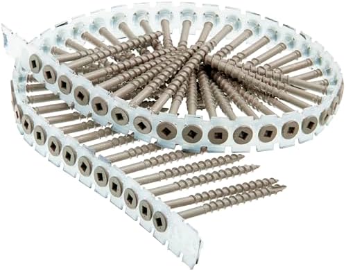 Schroeven | Duraspin Schroef Nummer 8 van 2-1/2 Inch Voor Algemeen Gebruik Buiten Houten Gecombineerde Schroef (800 Per Doos) (08D250W) Bevestigingsmiddelen Schroeven