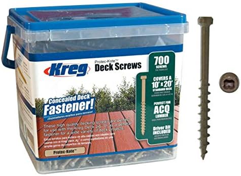 Schroeven | Sdk-C2W-700 Protec Kote Deckschroeven 2-Inch, 8 Grof Draaddikte, Compacte Kop (700 Stuks) Bevestigingsmiddelen Schroeven