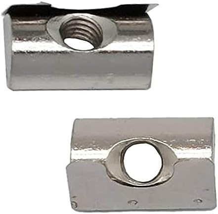 T-Nuten | 2-Pack Rol In Veerbelaste T Moer M8, 3/4 Universele Specificatie Met Veerplaat Voor 4Mm Sleuf Aluminium Profiel Accessoires Bevestigingsmiddelen T-Nuten