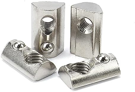 T-Nuten | 2 Stuks 4545 Serie T Veerklink, M5 Draad Inrol Veerklink Assemblage T Klinken Hamerkop Bevestigingsmoer Inval T-Klink voor 45 Serie Aluminium Extrusieprofiel T Sleuf 1Mm voor 3D Printer (M5) Bevestigingsmiddelen T-Nuten