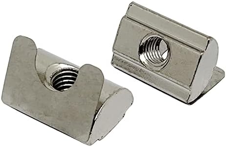 T-Nuten | 2 Stuks Roll In Spring M6 T Moeren, 44 Serie Universeel Met Veerplaat, Voor 8Mm Sleuf Aluminium Profiel (M6) Bevestigingsmiddelen T-Nuten