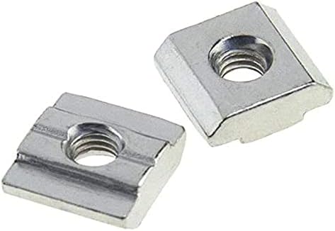 T-Nuten | 6 Stuks 33 Serie T Sleufmoeren Hamermoer Blok Vierkante Moeren M8 T Moeren Voor 33 Aluminium Extrusieprofielen T Sleuf 8Mm, Voor CNC Router Bouwrail 3D Printer (M8) Bevestigingsmiddelen T-Nuten