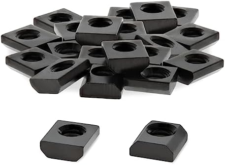 T-Nuten | 8020, 3204, 10 Series 1/4-20 Stalen Standaard Slide In T-Nut Moer (25 Stuks) Hardware Voor 1 Inch Gebaseerde Geëxtrudeerde Aluminium T-Sleuf Extrusies Bevestigingsmiddelen T-Nuten