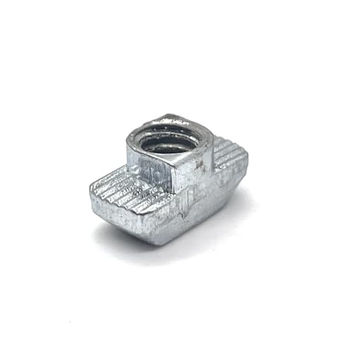 T-Nuten | Drop In | Kwartaalsluiting | T-Nut | Hoge Hals | 1/4-2 Tap | 15 Serie Aluminium Extrusie | 5 Pack | Compatibel met 14165, 144-5 Bevestigingsmiddelen T-Nuten