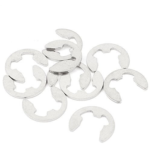 Veringringen | Bevestigingsmateriaal Externe Bevestigingssnapring E-Clip Circlip 8Mm 10Stuks Bevestigingsmiddelen Veringringen