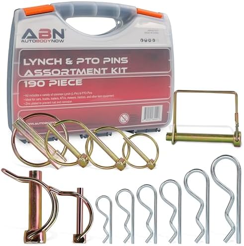 Pinnen | Hardware Pinnen 190 Stuks Assortiment – Veerclips Linchpins – Vierkante En Dubbele Pinnen – Bevestigingsclips Haarklemmen Voor Botten, Fietsen, Tractors En Trailer Slotten Bevestigingsmiddelen Pinnen